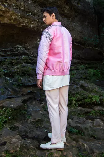 Pink Victor Bomber Jacket