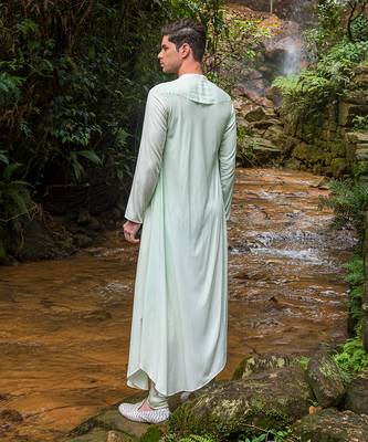 Pista Green Ombre Mike Wheeler Drape Kurta 2