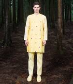 Yellow Ombre Jim Hopper Kurta