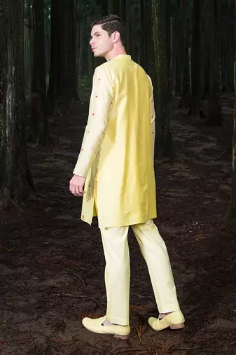 Yellow Ombre Jim Hopper Kurta