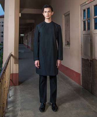 Black Eleven Kurta Sherwani Set 1
