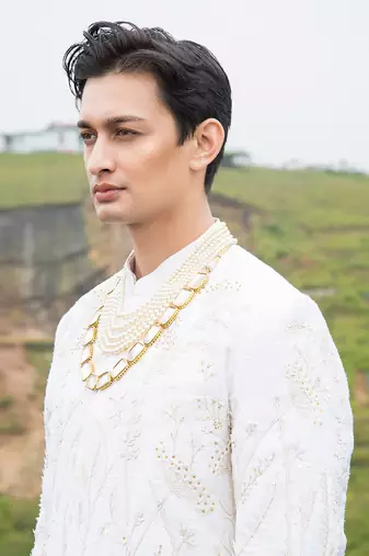 White Heather Sherwani