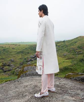 White Bob Sherwani 3