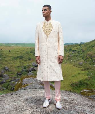 White Grigori Sherwani 1