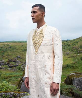 White Grigori Sherwani 2