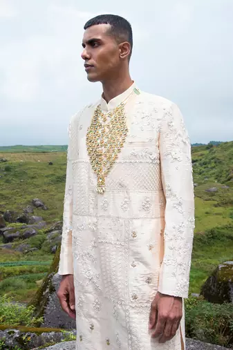White Grigori Sherwani