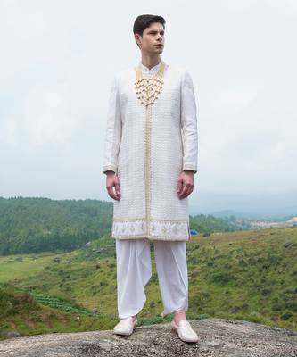 White Ted Sherwani 1