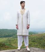 White Ted Sherwani