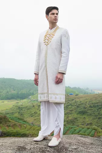 White Ted Sherwani