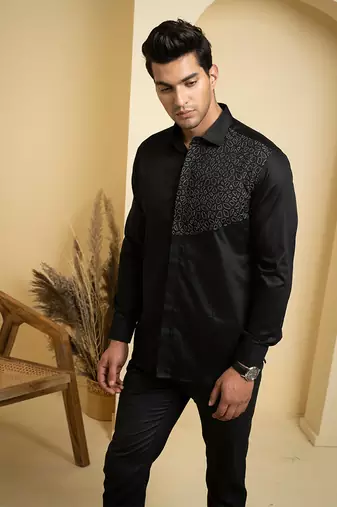 Black Distorted Shirt