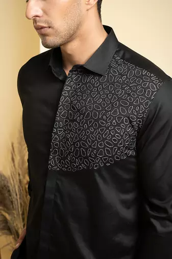 Black Distorted Shirt