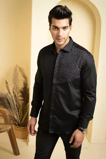 Black Distorted Shirt