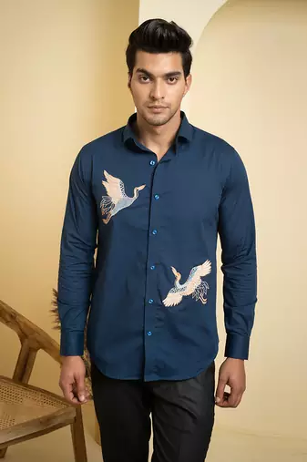 Blue Cran Shirt