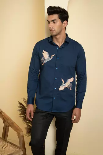 Blue Cran Shirt