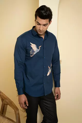 Blue Cran Shirt