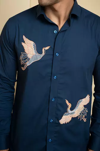 Blue Cran Shirt