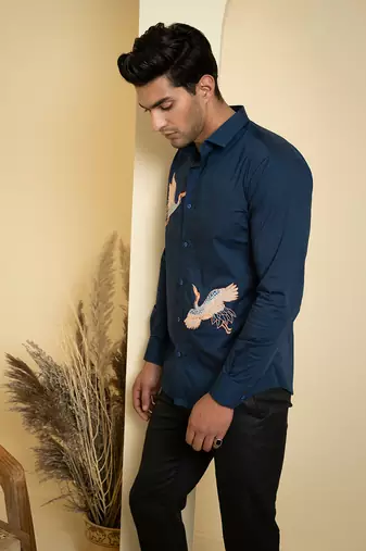 Blue Cran Shirt