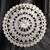 Silver American Diamond Beaded Adjustable Ring