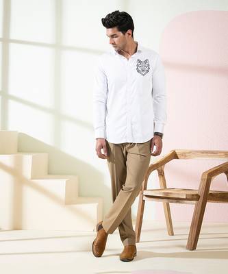 White Bianco Wolf Shirt 1