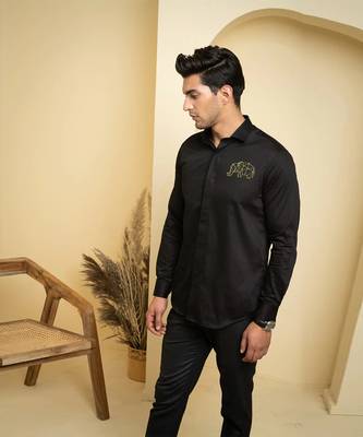 Black Perto Elephant Shirt 1