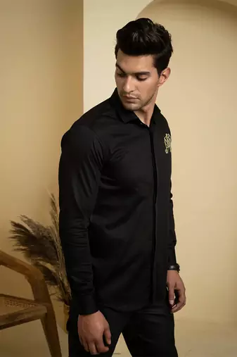 Black Perto Elephant Shirt