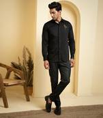 Black Perto Crane Shirt