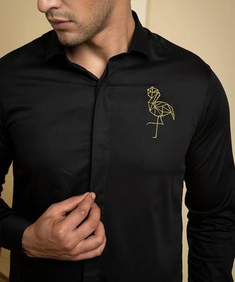 Black Perto Crane Shirt 2
