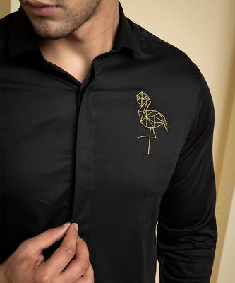 Black Perto Crane Shirt 3