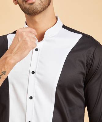 Black & White Clear Cut Pattern Shirt 2
