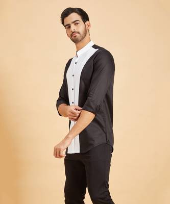 Black & White Clear Cut Pattern Shirt 5