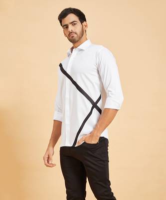 White Scale Pattern Shirt 2