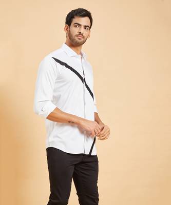 White Scale Pattern Shirt 3