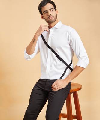 White Scale Pattern Shirt 4