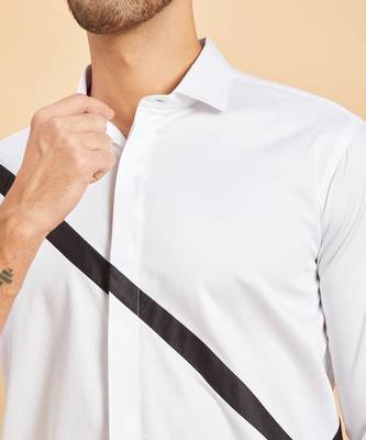 White Scale Pattern Shirt 5