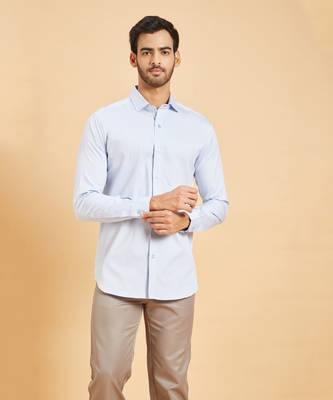 Sky Blue Skii Collar Shirt 1