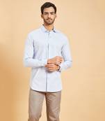 Sky Blue Skii Collar Shirt