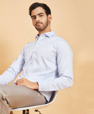 Sky Blue Skii Collar Shirt 2