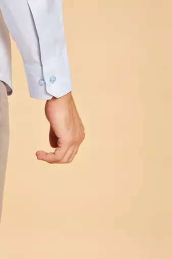Sky Blue Skii Collar Shirt