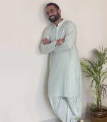 Pista Green Mirror Kurta