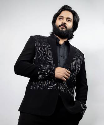 Navy Designer Double Breasted Blazer 5