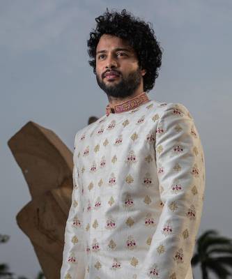 Irenic White Sherwani 2