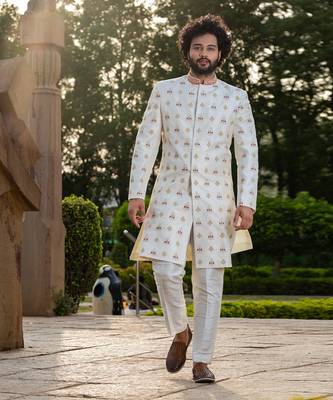 Irenic White Sherwani 3