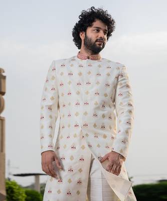 Irenic White Sherwani 5