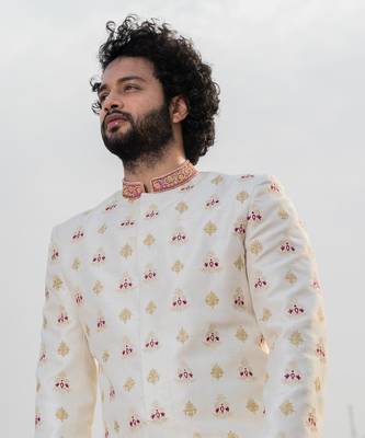 Irenic White Sherwani 7