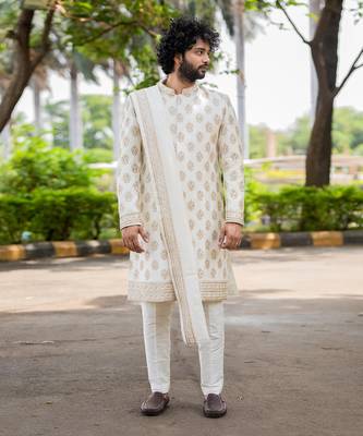Lysian Sliver Sherwani 1