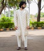 Lysian Sliver Sherwani