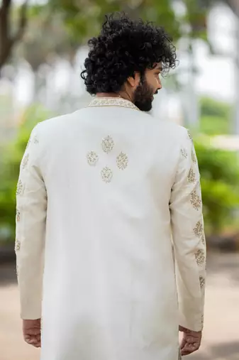 Lysian Sliver Sherwani