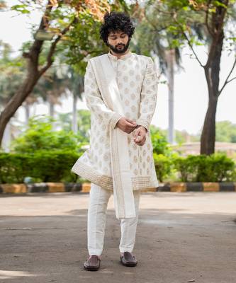 Lysian Sliver Sherwani 6