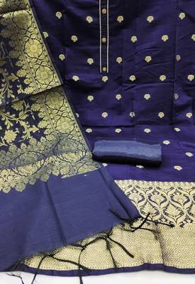 Blue woven Art Silk blend salwar 2