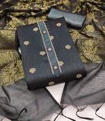 Grey woven Art Silk blend salwar